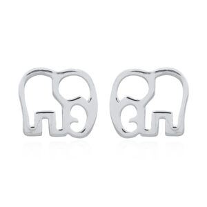 Elephant Studs in Sterling Silver