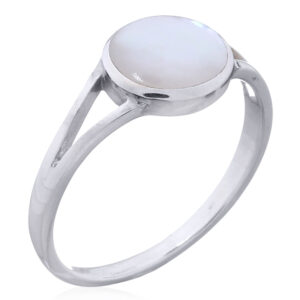 925 Silver MOP Statement Ring