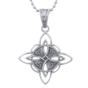 Witch Knot silver pendant