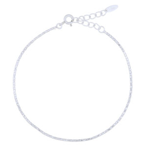 Silver Round Box Chain Bracelet
