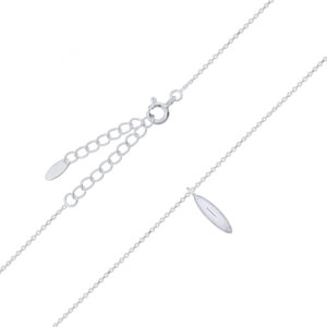 Silver Necklace with Grain Bead