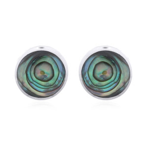 Abalone Shell 925 Silver Stud Earrings