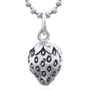 925 Sterling Silver Strawberry Fruit Pendant for Retailers