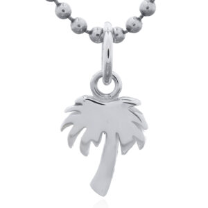 Small Sterling Silver Palm Tree Pendant