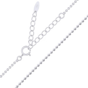 1.2mm Smooth Bead Sterling Silver Necklace