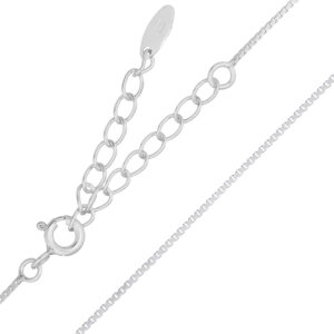 925 Silver Box Diamond Cut Chain Necklace